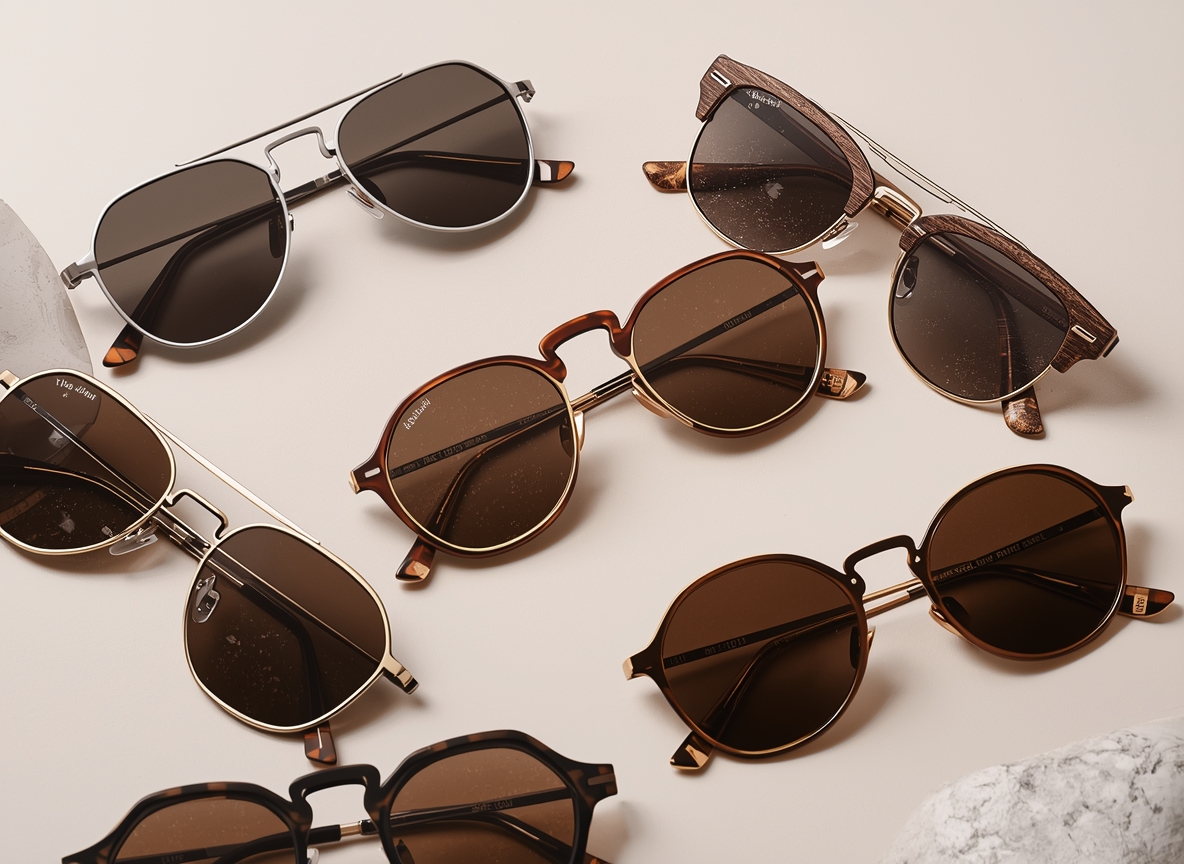 Luxury sunglasses collection featuring premium frames