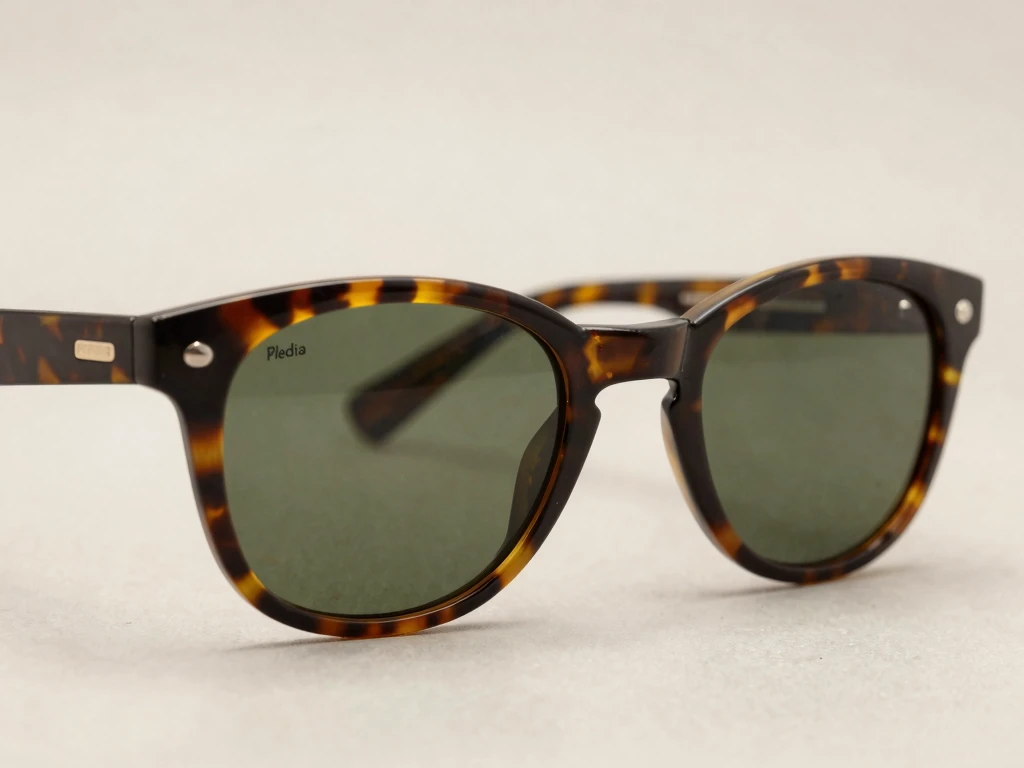 Modern wayfarer sunglasses with tortoise shell pattern